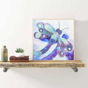 img 2 attached to MXJSUA Special Painting Rhinestone Dragonfly Painting, Drawing & Art Supplies