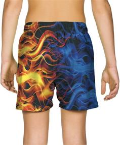 img 2 attached to Boys' Quick Dry UPF50+ Swim Trunks: Freshhoodies Cool Funny Beach Surf Shorts (Ages 6-14 Years)