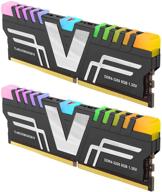 улучшите свой игровой опыт с модулем оперативной памяти v-color prism rgb ddr4 16 гб (2 х 8 гб) 3200 мгц для настольного компьютера - серый логотип