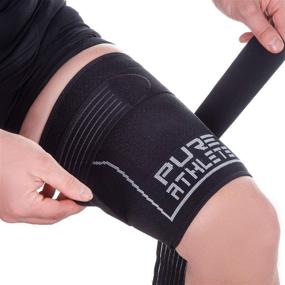 img 3 attached to Thigh Compression Sleeve Adjustable Hamstring