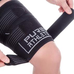 img 2 attached to Thigh Compression Sleeve Adjustable Hamstring