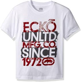 img 1 attached to Футболка Ecko Unltd. для мальчиков с короткими рукавами и круглым вырезом в различных стилях.