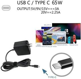 img 3 attached to 🔌 High-powered 65W USB C Charger for HP Spectre x360 13 13-ac013dx 15 15T, EliteBook x360 1030 G3 1040 G6, Elite x2 1012 G1 1013 G3, HP Pro x2 612 G2 - AC Adapter Power Cord Supply