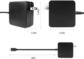 img 2 attached to 🔌 High-powered 65W USB C Charger for HP Spectre x360 13 13-ac013dx 15 15T, EliteBook x360 1030 G3 1040 G6, Elite x2 1012 G1 1013 G3, HP Pro x2 612 G2 - AC Adapter Power Cord Supply