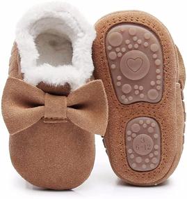 img 2 attached to 👶 Warm and Stylish Bebila Baby Moccasins: Fur Fleece Lined Genuine Leather Slippers for Infants - Perfect for Autumn and Winter!