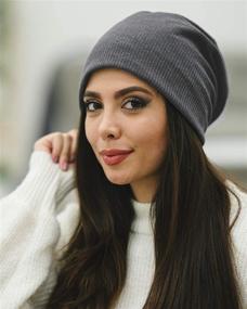 img 2 attached to 🧢 Quality Knit Beanie: Trendy and Stylish Hat with Breathability and Elasticity for Ultimate Comfort