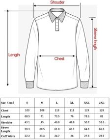 img 1 attached to 👕 Gollala Sleeve Collar Casual XXXLarge Men's Clothing