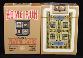 img 4 attached to Retro Gaming Delight: Home Run Games 8-Bit Mini Gold Playing Cards