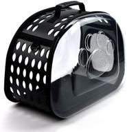 🐱 yafeco transparent pet carrier package, innovative space capsule bags for cats and puppies, ideal for travel, hiking, walking & outdoor use logo