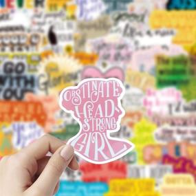 img 2 attached to 🎉 100-Piece Inspirational Stickers | Vinyl Waterproof Water Bottle Stickers | Positive Reward Motivational Stickers for Teens & Students | Hydro Flask Laptop Computer Decoration
