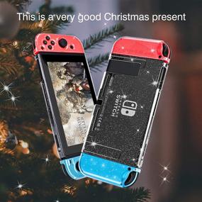 img 2 attached to 💎 Durable DLseego Dockable Crystal Case for Nintendo Switch - Protective & Stylish Glitter Bling Cover with Shock-Absorption and Anti-Scratch Design - Crystal Glitter