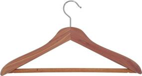 img 4 attached to 🧥 CedarFresh Premium Cedar Coat Hanger with Secure Fixed Bar