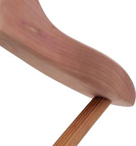 img 3 attached to 🧥 CedarFresh Premium Cedar Coat Hanger with Secure Fixed Bar