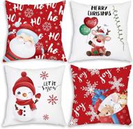 рождественские украшения подушка holiday farmhouse логотип