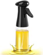 🍳 210ml oil sprayer for cooking - food grade olive oil dispenser bottle spray mister for air fryer, kitchen, salad, baking, bbq, frying - portable, reusable vinegar spritzer logo