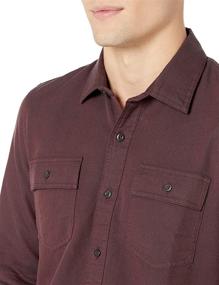 img 1 attached to 👔 Men's Goodthreads Slim Fit Long Sleeve Herringbone Heather Clothing and Shirts