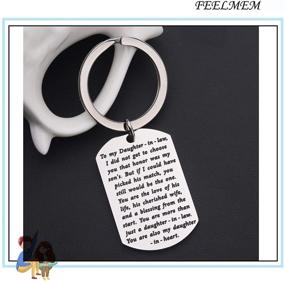 img 1 attached to 👩 FEELMEM Keychain - Daughter-in-Law Gift from Mother-in-Law