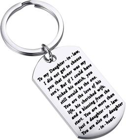 img 4 attached to 👩 FEELMEM Keychain - Daughter-in-Law Gift from Mother-in-Law