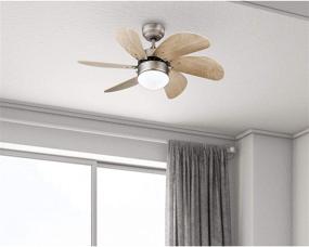 img 1 attached to 🌀 Westinghouse Lighting Turbo Swirl Indoor Ceiling Fan with Light, 30 Inch, Brushed Aluminum - 7224000