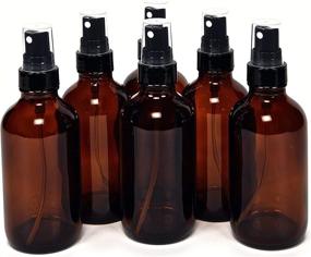 img 4 attached to Travel Accessories: Amber Glass Bottles with Black Sprayers