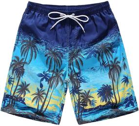 img 4 attached to 🏊 Beautyin Boys' Swimwear: Stylish American shorts for a swim in style!