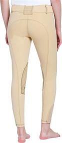 img 1 attached to 🐎 Enhance Your Equestrian Style with Equine Couture Ladies Sportif Natasha Knee Patch Breeches featuring CS2 Bottom