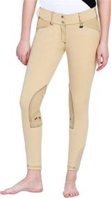 img 3 attached to 🐎 Enhance Your Equestrian Style with Equine Couture Ladies Sportif Natasha Knee Patch Breeches featuring CS2 Bottom