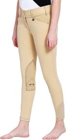 img 4 attached to 🐎 Enhance Your Equestrian Style with Equine Couture Ladies Sportif Natasha Knee Patch Breeches featuring CS2 Bottom