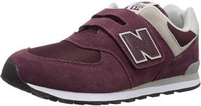 img 4 attached to 👟 Evergreen Hook and Loop Sneaker for Kids by New Balance 574 V1