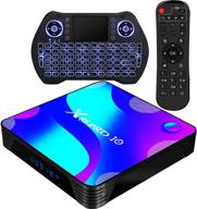 📺 android tv box 11.0: rk3318 2gb 16gb, wifi, bluetooth, 4k video, mini keyboard, ethernet lan - top tv box логотип