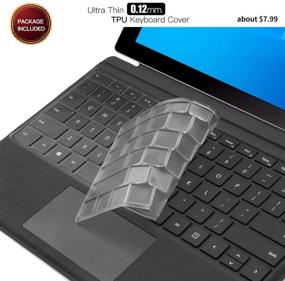 img 1 attached to Защитная пленка от бликов и синего света CaseBuy для Microsoft Surface Pro 7 12,3 дюйма 2019 года / Surface Pro 6/5 - В комплекте тонкая клавиатурная накладка