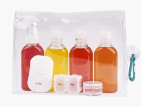 img 1 attached to 🧳 Belle Hop Travel-Friendly Carry On Bottle Set