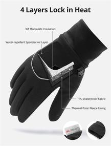 img 3 attached to 🧤 Warm and Functional AKASO Winter Running Bike Cycling Gloves for Men & Women