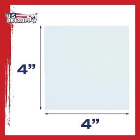 img 2 attached to US Art Supply Professional Artist Quality Acid Free Canvas Panel Boards - 4x4 inch - 12-Pack - Full Case