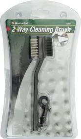 img 1 attached to Jef World of Golf Gifts and Gallery, Inc. 2 Way Cleaning Brush (Black): Perfect Golf Club Cleaner for a Spotless Shine!