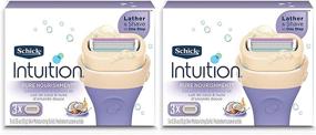 img 1 attached to 🥥 Schick Intuition Pure Nourishment Razor Refills with Coconut Milk and Almond Oil - Women's