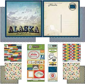 img 1 attached to 📸 Alaska Vintage Themed Scrapbook Kit with Paper and Stickers by Scrapbook Customs