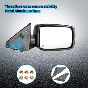 img 1 attached to AUTOSAVER88 Power Mirror Set for Dodge Ram 2009-2018 Full Size - Right and Left Side Power Heated Non-Towing Mirrors with Signal, Puddle Light, and Folding Wing Mirror Functions