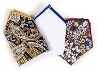 🧣 elegant paisley checker confidence men's accessories handkerchief logo