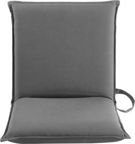 img 3 attached to 🎮 Grey Urban Shop Adjustable Poly Canvas Gaming Lounge Floor Chair