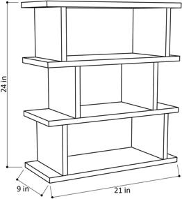 img 2 attached to 🪑 Ada Home Décor Stockton Side Table, 21x24x9 inches, Burgundy