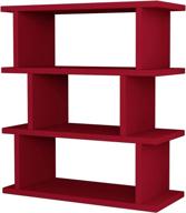 🪑 ada home décor stockton side table, 21x24x9 inches, burgundy logo