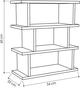 img 1 attached to 🪑 Ada Home Décor Stockton Side Table, 21x24x9 inches, Burgundy