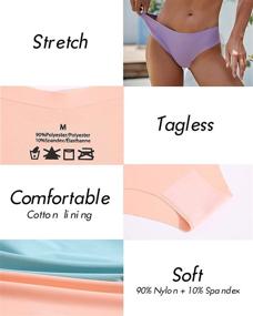 img 1 attached to Seamless Panties Stretch Invisibles Underwear Women's Clothing