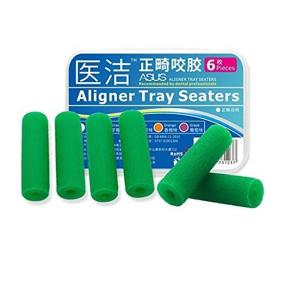 img 3 attached to Set of 6 Dentsply Teeth Chew for Patient Aligner Chewies Tray - Mint Aligners
