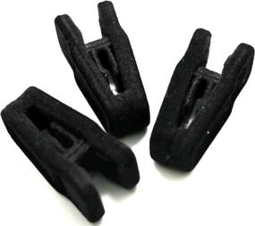 img 4 attached to 👔 20-Pack Premium Velvet Hangers Clips - Slim Felt Hangers with Strong Finger Flocked Clips - Suit, Pant, and Skirt Hangers - Non-Slip Velvet Pins for Use with Thin Black Velvet Hangers