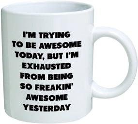 img 2 attached to 💪 Heaven of Mugs 11 Ounce - Funny Inspirational Mug for Exhausted but Awesome People