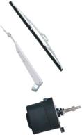 high-performance 12-volt marine windshield wiper 🌊 kit with 2.5-inch shaft and 80-degree sweep logo