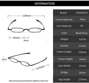 img 1 attached to 👓 Convenient Slim Pen Reading Glasses with Stylish Clip Case (4 Pairs, 1.50) for Men and Women