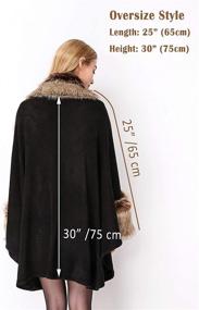 img 1 attached to Shawl Hooded Bridal Winter Wedding Women's Accessories for Scarves & Wraps